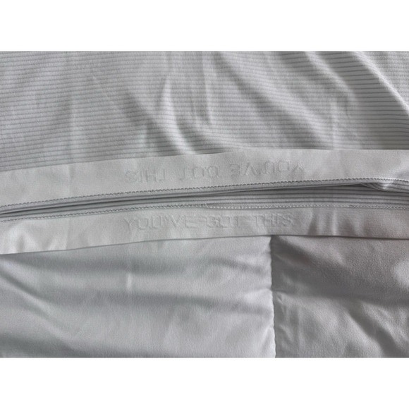 New Lululemon Womens White Swiftly Tech Relaxed Fit Striped Crop Polo Shirt 10 - Picture 4 of 10